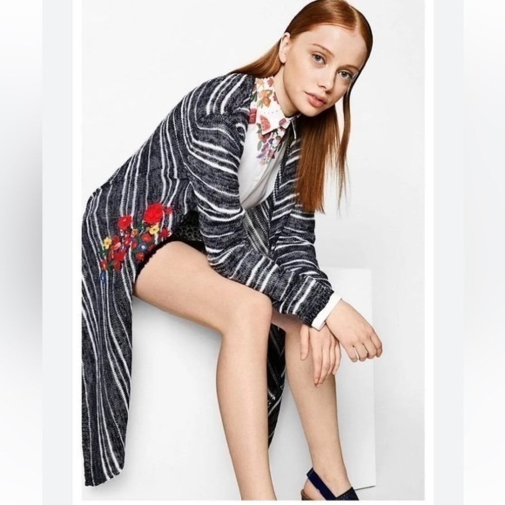 Desigual floral embroidered cardigan sweater